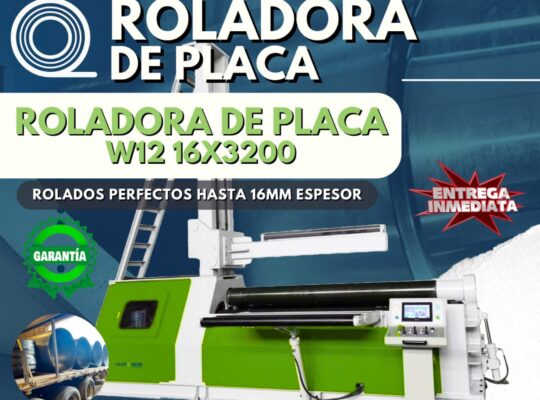 ROLADORA HIDRAULICA DE 3 RODILLOS 16MMX3000MM