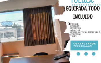 OFICINAS EQUIPADAS PRIVADAS EN TOLUCA CENTRO DESDE $1750 POR MES